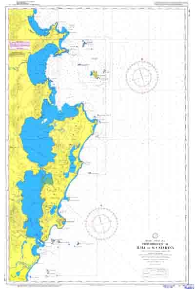 Carta Náutica da Ilha de Santa Catarina - Florianópolis - Navegantes do Sul