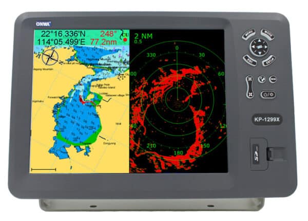 ONWA 12 Polegadas de GPS, carta, sonda, RADAR, AIS