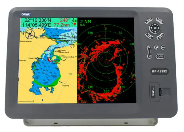 ONWA 12 Polegadas de GPS, carta, sonda, RADAR, AIS